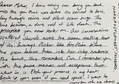 dear future letter poscard back
